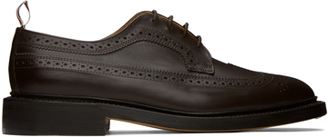 thom browne brown classic longwing oxfords