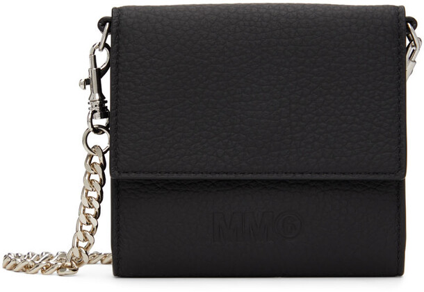 MM6 Maison Margiela Black Chain Wallet Shoulder Bag