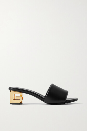 givenchy - leather mules - black