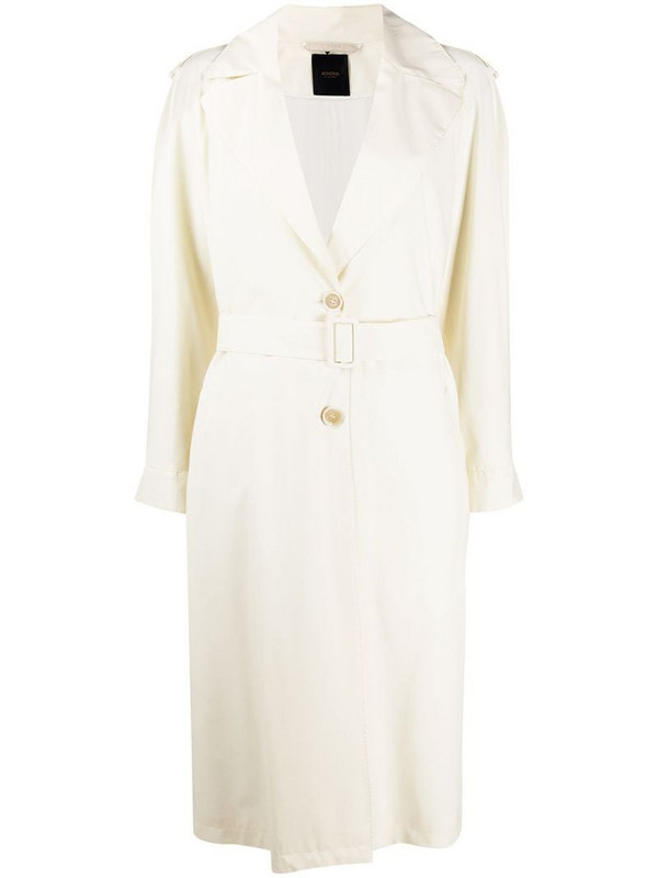 Agnona Eternals belted trench coat in white