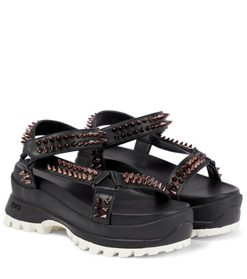 stella mccartney trace embellished platform sandals in black