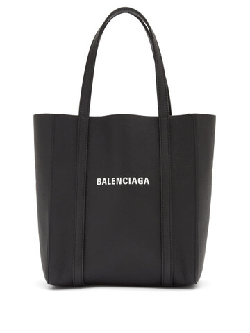 balenciaga - everyday leather tote bag - womens - black