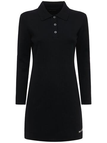 MARC JACOBS (THE) The 3/4 Tennis Cotton Blend Dress in black