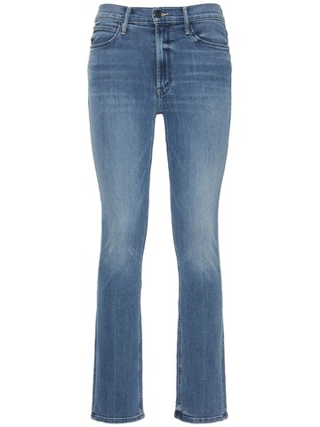 MOTHER Dazzler Mid Rise Ankle Denim Jeans in blue