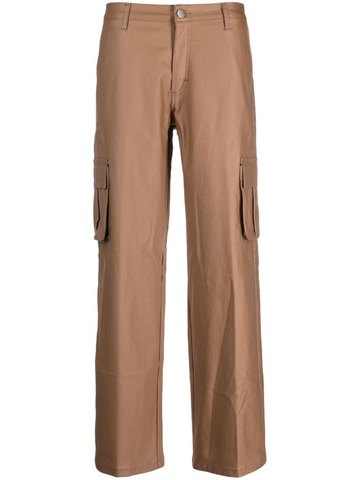federica tosi straight-leg cargo trousers - brown