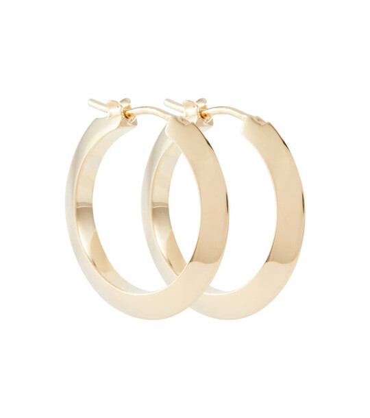 Bottega Veneta 18kt gold-plated sterling silver hoop earrings