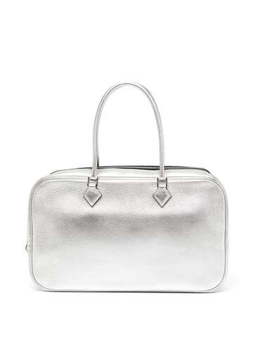 hermès 2005 pre-owned plume 28 top-handle bag - silver