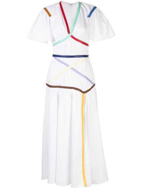 Rosie Assoulin Criss Cross Applesauce dress in white