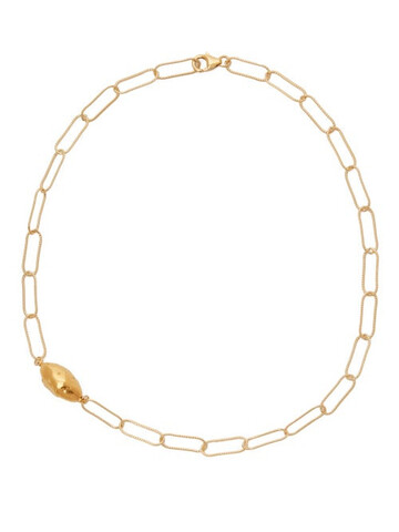 alighieri - l'incognito 24kt gold choker necklace - womens - gold