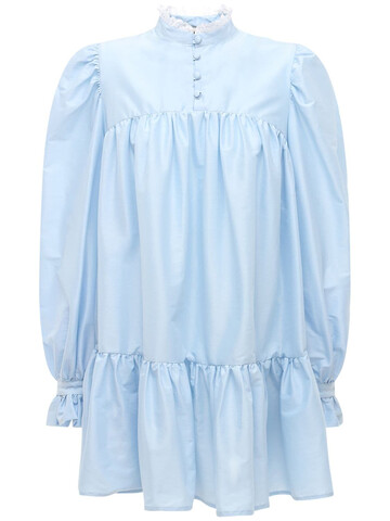 AVAVAV Lvr Exclusive Ruffled Cotton Dress in blue