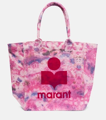 isabel marant yenky printed tote bag in pink