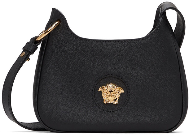Versace Black Small 'La Medusa' Shoulder Bag