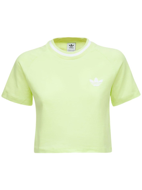 ADIDAS ORIGINALS Cropped T-shirt in yellow