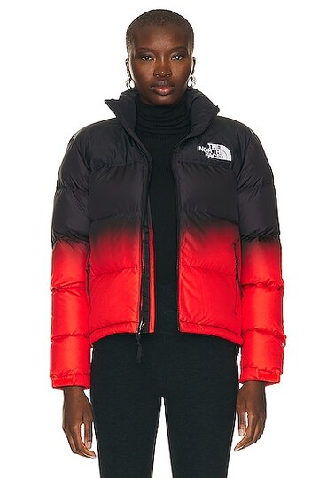 the north face 96 nuptse jacket in red