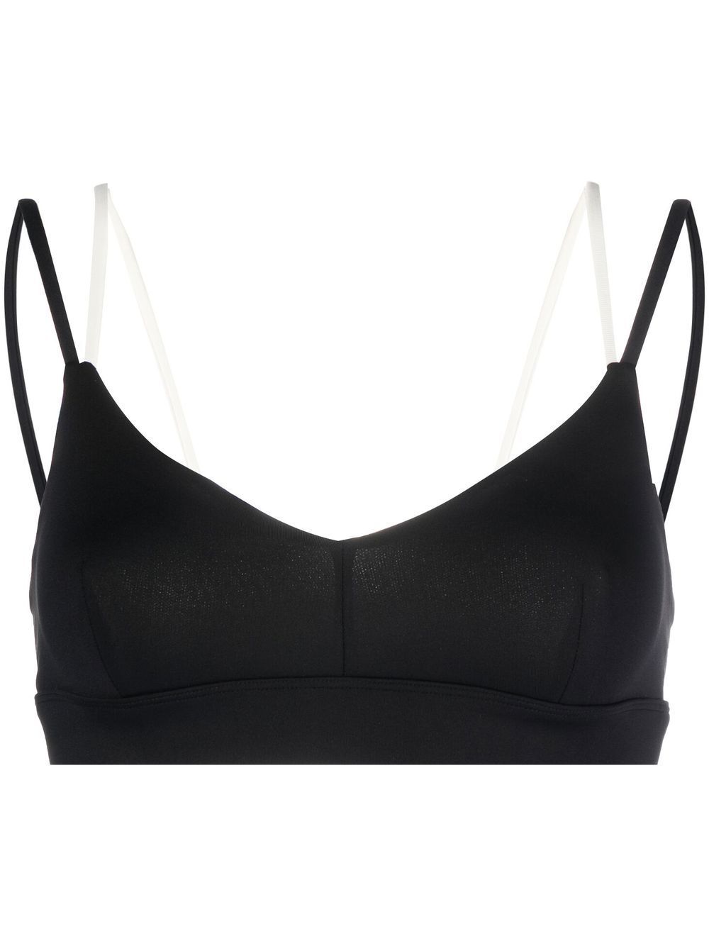 NORBA strap-detailed sports bra - Black