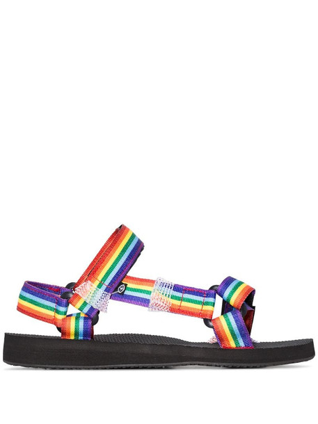 Arizona Love Rainbow Trekky ribbon sandals in black