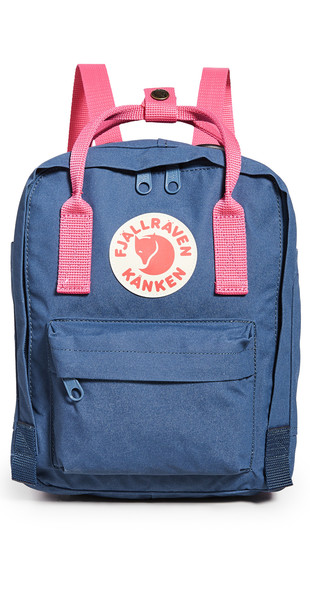 Fjallraven Kanken Mini Backpack in blue / pink