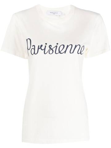 Maison Kitsuné Maison Kitsuné Parisienne Classic short-sleeve T-shirt - Neutrals
