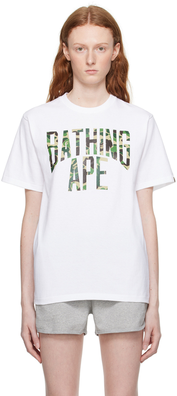 bape white abc camo nyc t-shirt