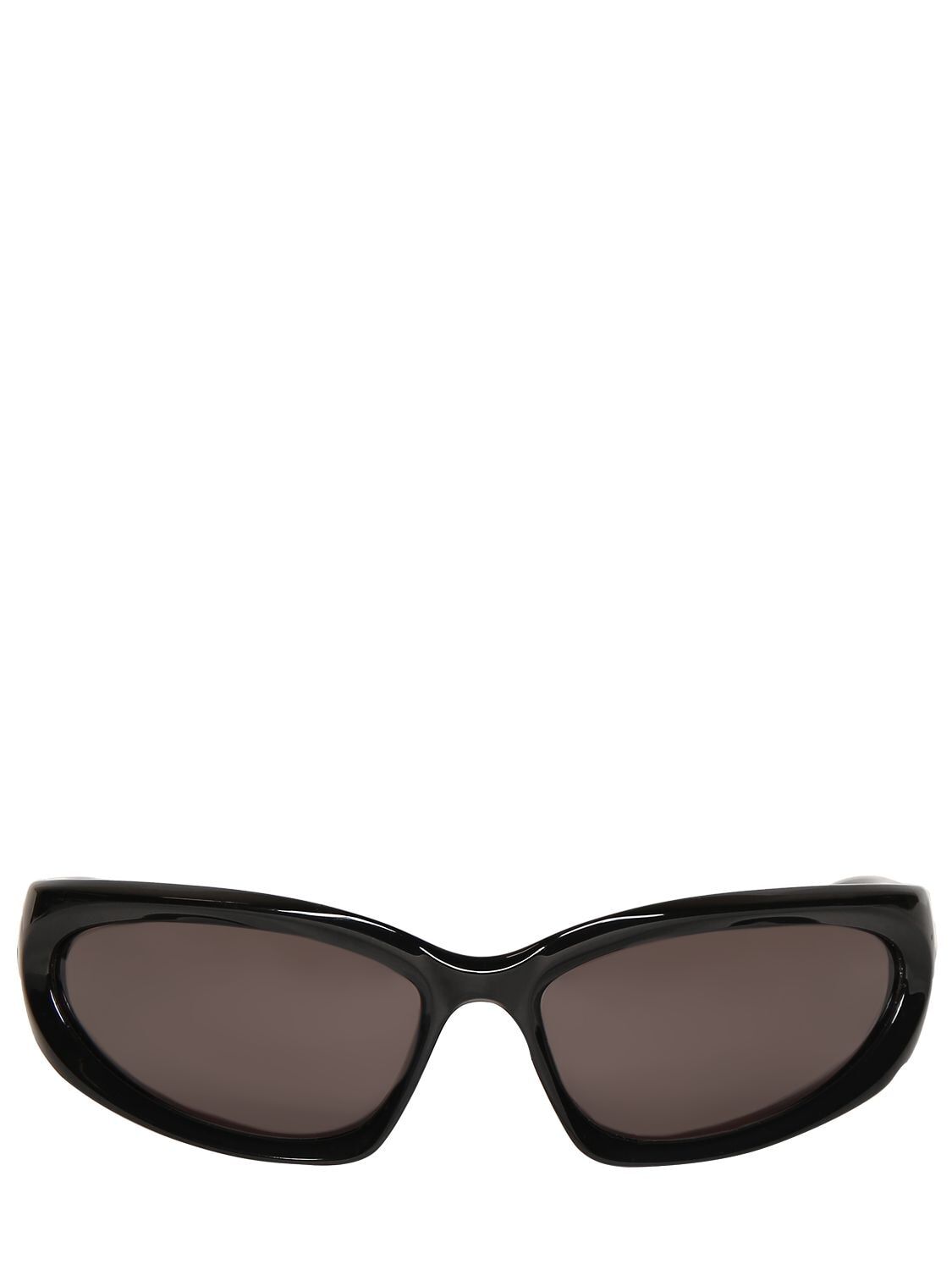 BALENCIAGA 0230s Weekend Rectangle Sunglasses in black