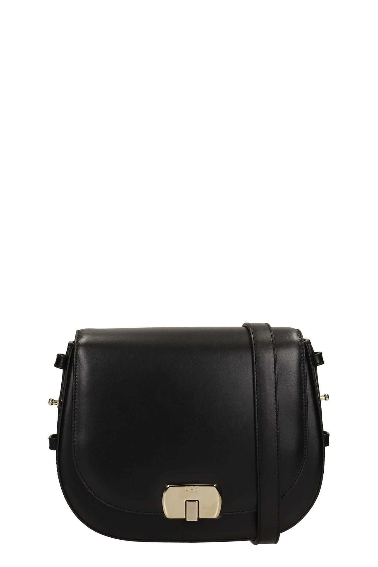 A.P.C. A.P.C. Eva Shoulder Bag In Black Leather in nero