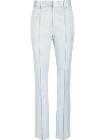filippa k high-waisted slim-cut trousers - blue