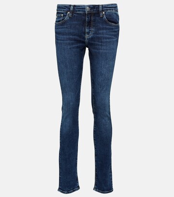 ag jeans prima mid-rise slim jeans in grey