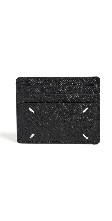 maison margiela slim gap card holder black one size