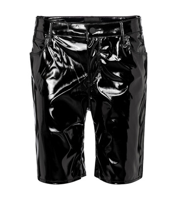 RtA Toure vinyl shorts in black