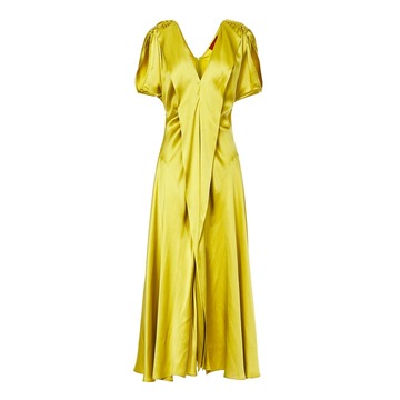 Colville Expressionist Dress in yellow