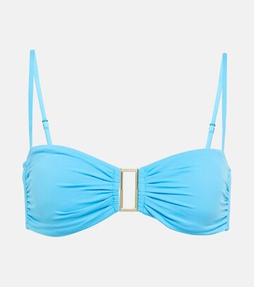 melissa odabash spain bandeau bikini top in blue