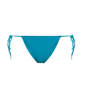 tropic of c praia self-tie bikini bottoms in blue