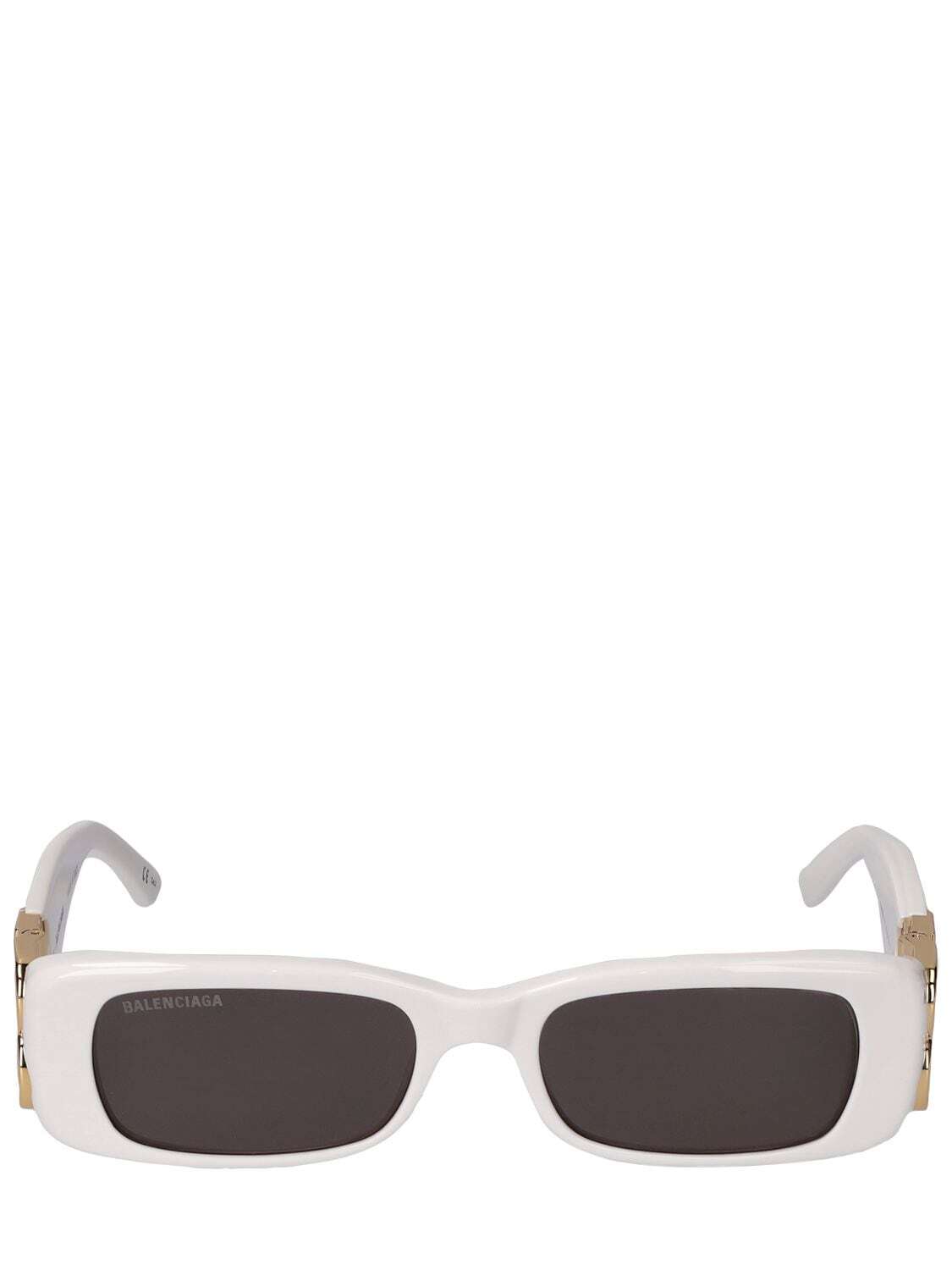 BALENCIAGA 0096s Dynasty Acetate Sunglasses in white