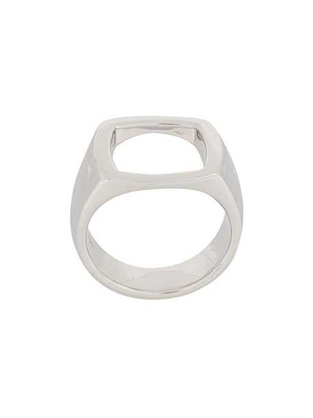 Tom Wood Open Cushion ring in silver