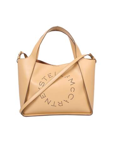 Stella McCartney Stella Logo Tote Bag in beige