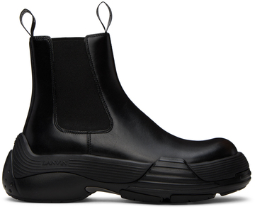 lanvin black flash-x bold chelsea boots