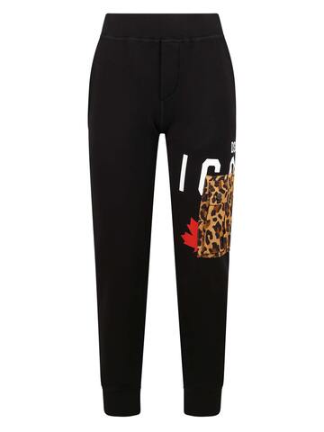 Dsquared2 Printed Trousers in black