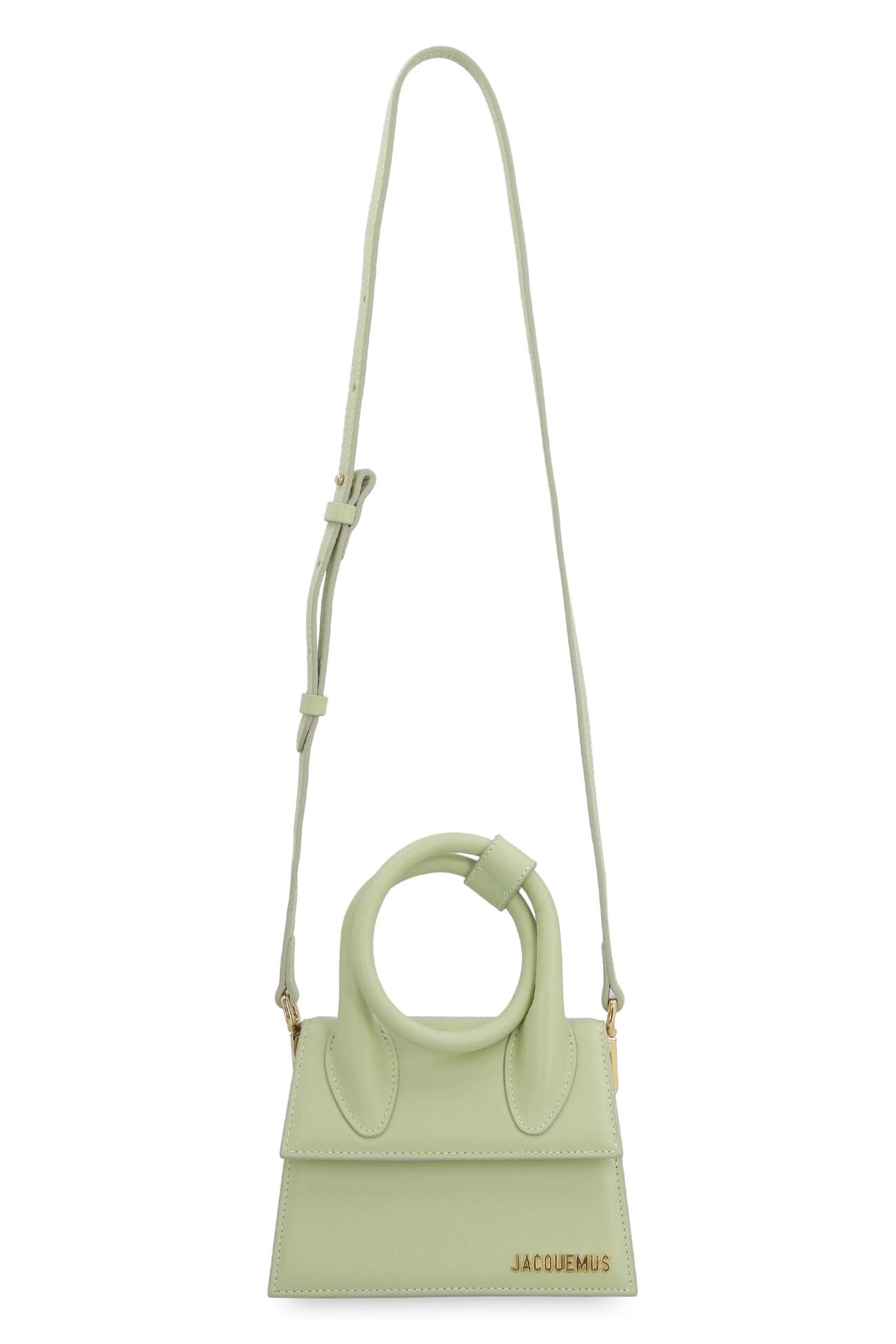 Jacquemus Le Chiquito Noeud Leather Handbag in green