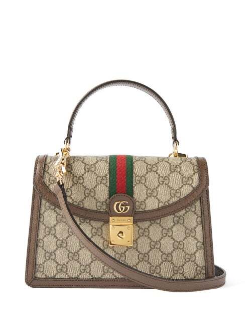 Gucci - Ophidia Medium Gg-supreme Canvas Handbag - Womens - Beige Multi