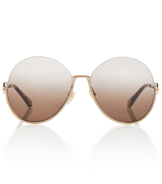 ChloÃ© Round sunglasses in gold