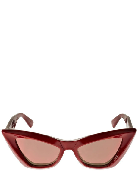 BOTTEGA VENETA Pointed Cat-eye Sunglasses in red
