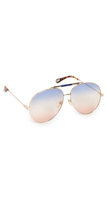 Chloe Ulys Sunglasses in gold / multi