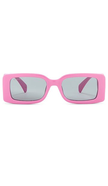gucci chaise longue rectangular sunglasses in pink