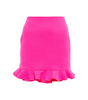 david koma wool-blend miniskirt in pink