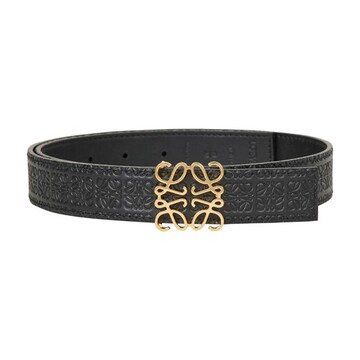 Loewe Anagram belt in black / gold