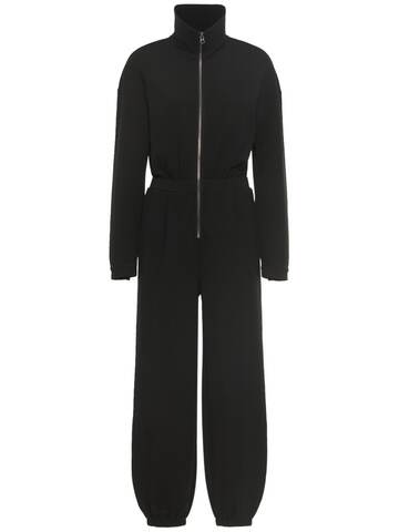 varley jessie viscose blend jumpsuit in black