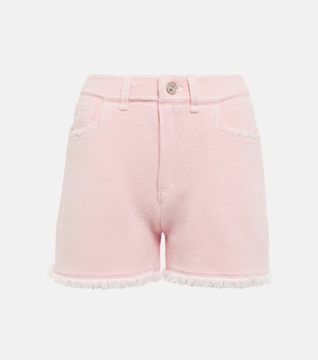 barrie cashmere and cotton shorts in pink