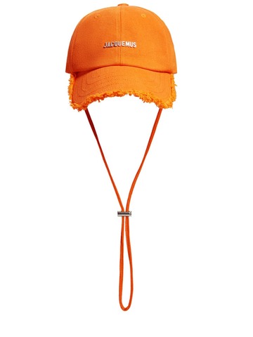 JACQUEMUS La Casquette Artichaut Baseball Hat in orange