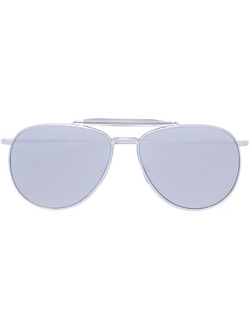 Thom Browne Eyewear aviator-frame sunglasses in metallic