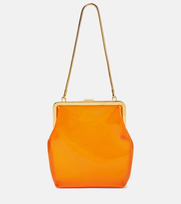 khaite lillith pvc tote bag in orange
